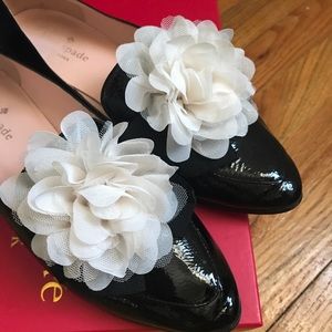 Kate Spade* Cinda Flats Black Crinkle Patent